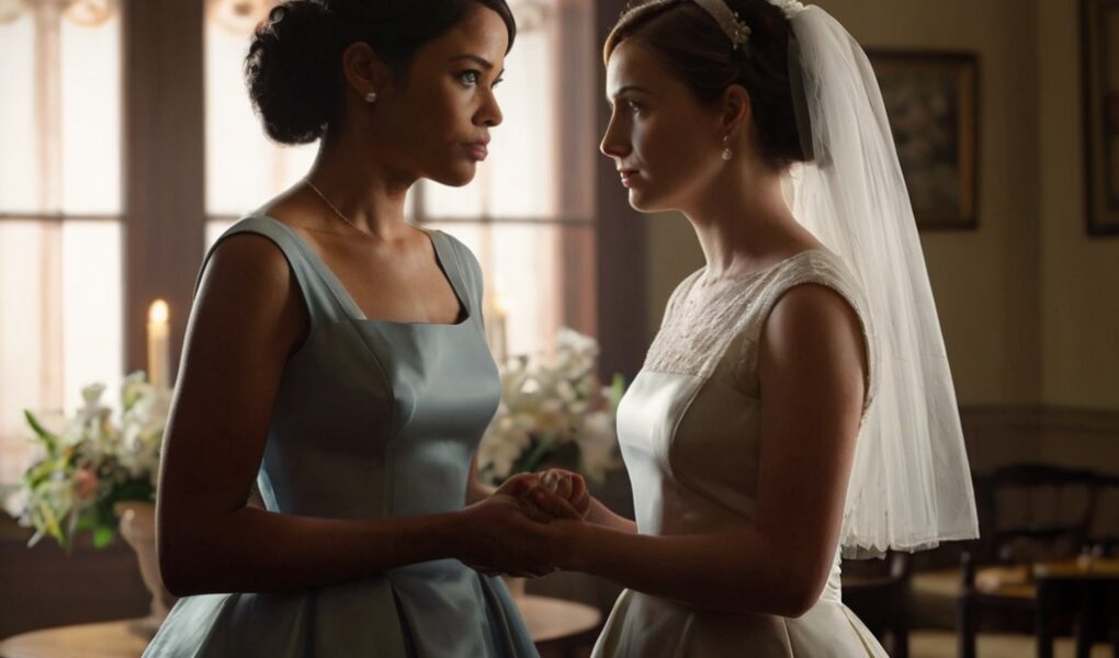dama de honor y novia