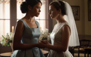 dama de honor y novia