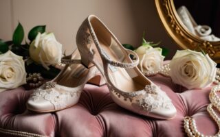 zapatos de novia lujosos