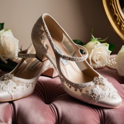zapatos de novia lujosos