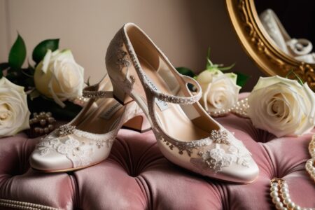 zapatos de novia lujosos